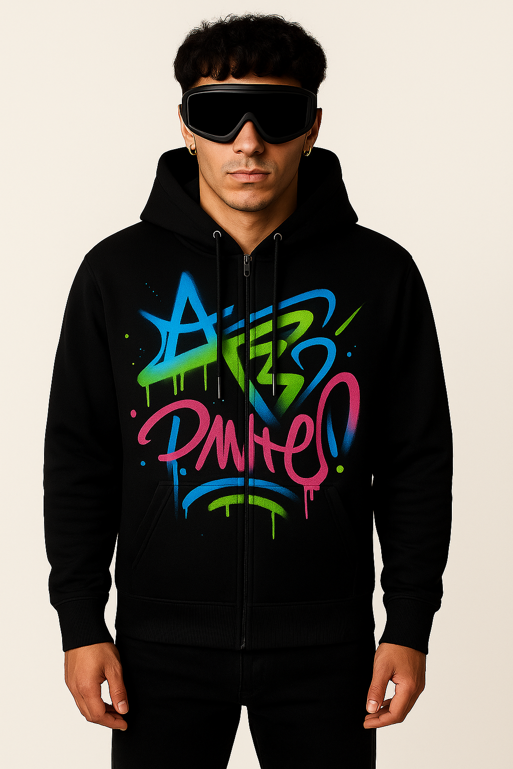 Gen V Street Pulse Hoodie – Neon Graffiti Edition