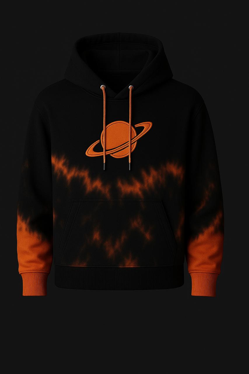 Gen V “Planet Glow” Premium Hoodie – Cosmic Black & Orange Edition