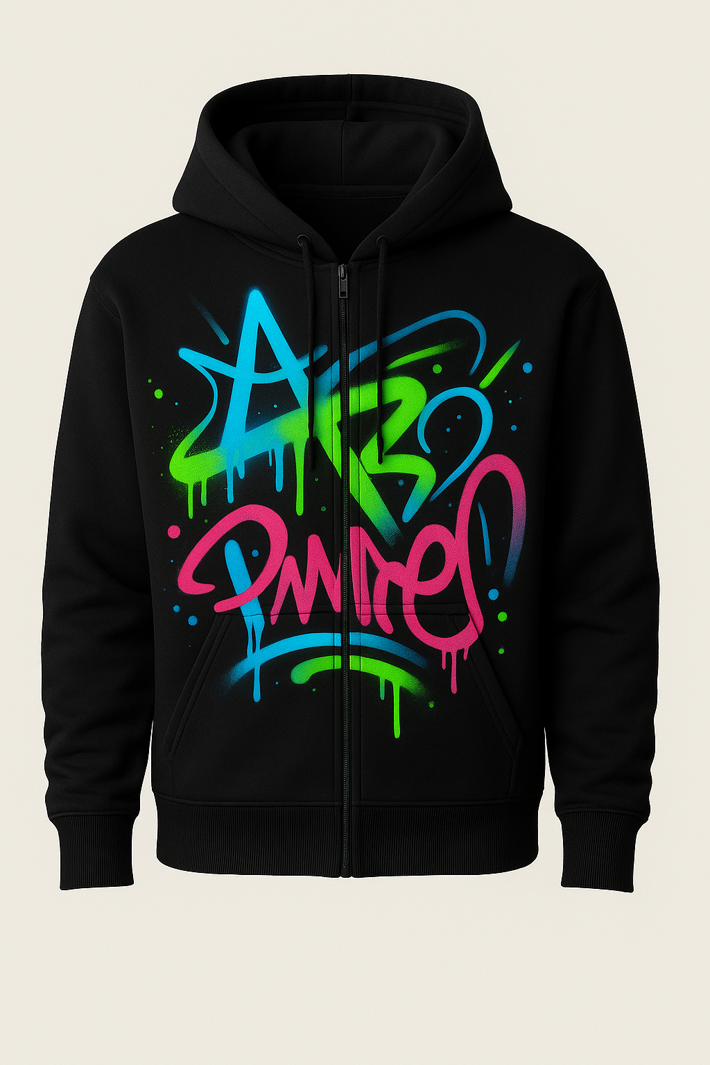 Gen V Street Pulse Hoodie – Neon Graffiti Edition