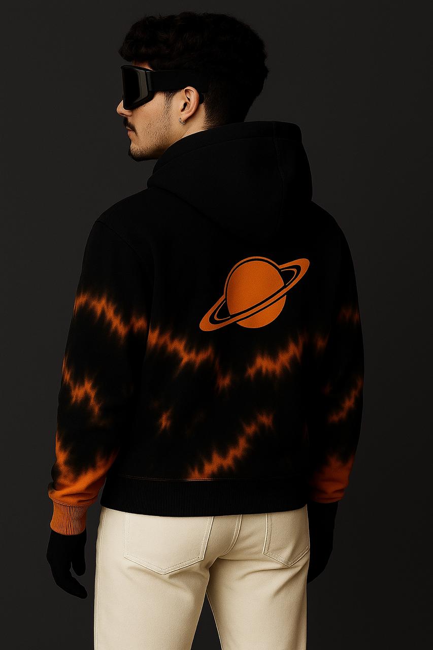 Gen V “Planet Glow” Premium Hoodie – Cosmic Black & Orange Edition